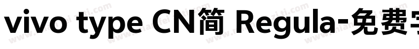 vivo type CN简 Regula字体转换